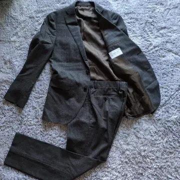 컨디션 최상 유니버설 랭귀지 카노니코 원단 수트 브라운 체크 가을/겨울