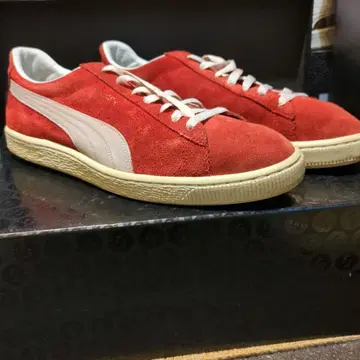 Puma 재팬 스웨이드 스니커즈 레드