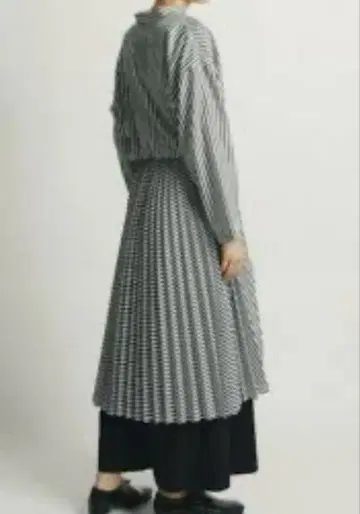 ZUCCa 긴팔 셔츠 원피스 M 스트라이프 보더