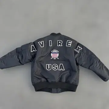 AVIREX MA-1 50주년 플라이트 자켓 블랙