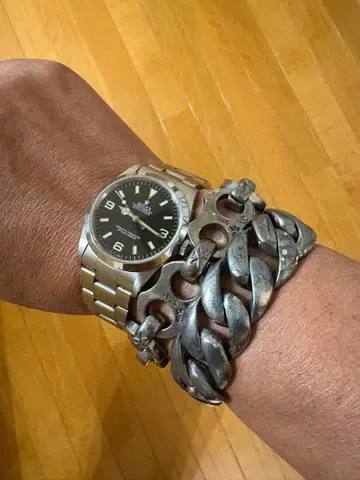 빈티지 팔찌 S925 각인 있음 중량감 117g 검색 실버 액세서리