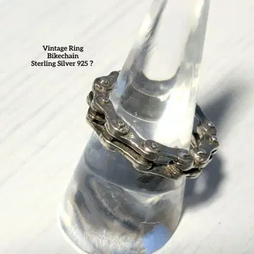 925? 무기질 빈티지 실버 반지 바이크 체인 레어 투박 남성용