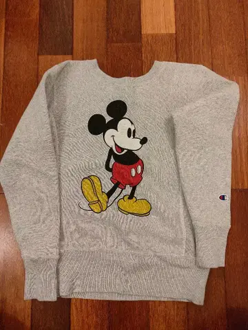 BEAMS 별주 Champion 미키마우스 크루넥 맨투맨