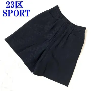 23구 SPORT 엠보싱 가공 하프 팬츠 블랙 64 C9308