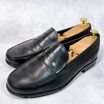 새상품급 [ 락포트 ] 코인 로퍼 (25.5) 천연 가죽 블랙