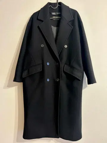 ZARA 더블 브레스트 롱 코트