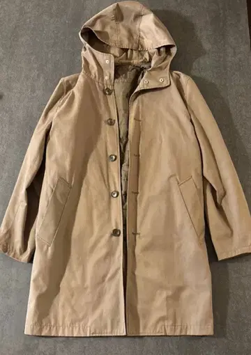 EDIFICE 이너 베스트 포함 후드 코트 카키