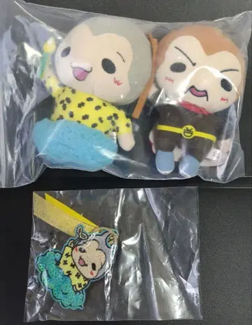 봉제 인형 2개와 키링 세트