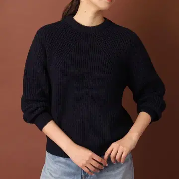 BATONER 바토너 시그니처 크루 넥 니트