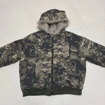 BLACK ENERGY 카모 패턴 플리스 자켓