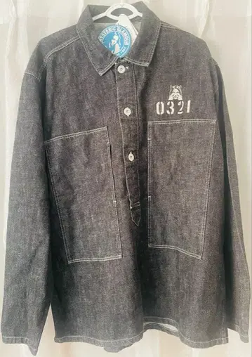 HYSTERIC 0321 데님 풀오버 셔츠
