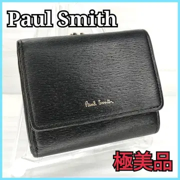 컨디션 최상 Paul Smith 폴스미스 접이식 지갑 가마구치 블랙