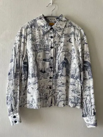 풍경 무늬 프린트 긴팔 셔츠 [ tnewties ]