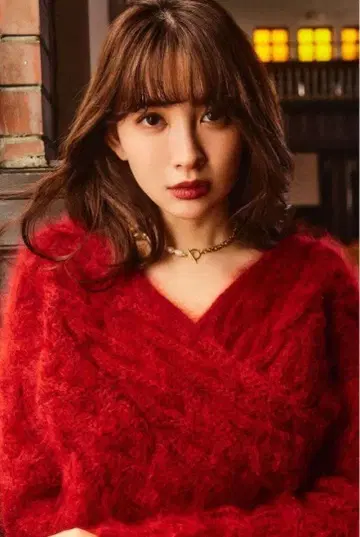 herlipto 카슈쿨 모헤어 니트 (빨간색, S 사이즈)