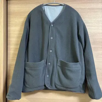 FORK & SPOON 그레이 플리스 리버서블 자켓