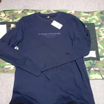elite grips ROUGH WATERS 네이비 긴팔 티셔츠 L