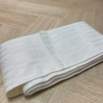 오비 화이트 기모노 일본 의류