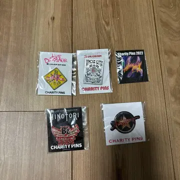 B'z LIVE gym 자선 핀 배지 5점