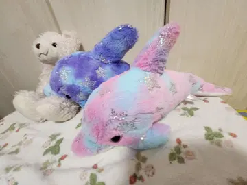 몽환룩 돌고래쨩 x 2색상 차이 & 테디베어 새상품급 미사용