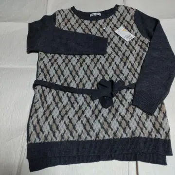 다이아페어 벨트 포함 튜닉 L 사이즈 그레이 계열