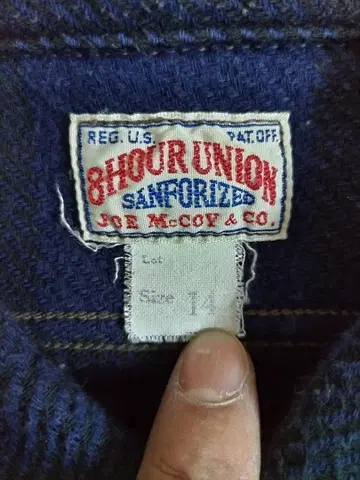 리얼 맥코이, 버팔로 패턴 플란넬 셔츠 JOE McCOY