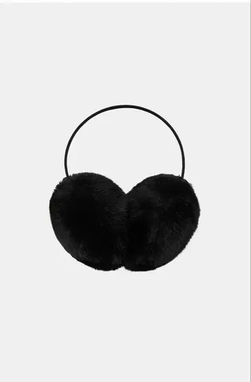 미사용 새상품 ZARA 리본 포함 인조 모피 귀도리