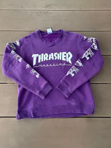 THRASHER 보라색 맨투맨 트레이닝복 새상품급