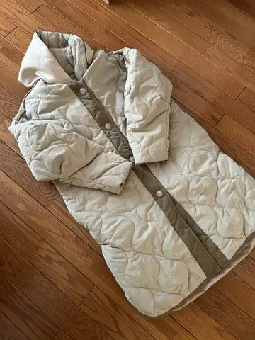 [ Lallia Mu ] 4way 레이어드 퀼트 코트