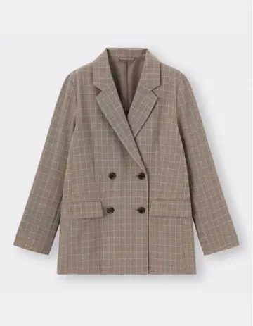 gu 더블 브레스트 자켓