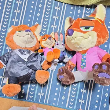 주토피아2 봉제 인형 3개 세트