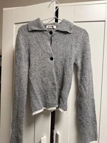 GIUNON 그레이 긴팔 니트 스웨터