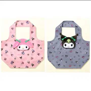 모스버거 콜라보 굿즈 마이멜로디 쿠로미 에코백 2개 세트