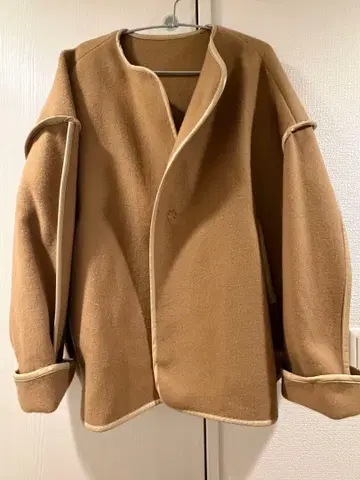 노카라 자켓 베이지