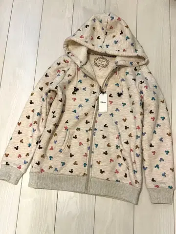 미사용 Disney 미키마우스 보아 후드티 맨투맨 풀 집업