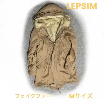 LEPSIM 모즈 코트 인조 모피