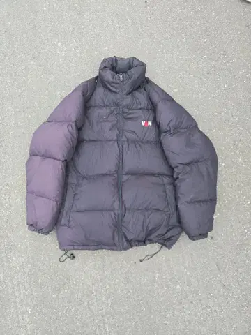 블랙 다운 자켓 반 VAN
