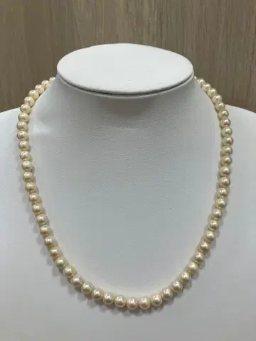 화이트 펄 목걸이