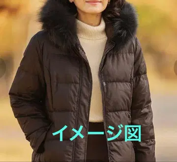 MK 미셸 클랭 다운 자켓 브라운 퍼 포함 브라운 38 코트