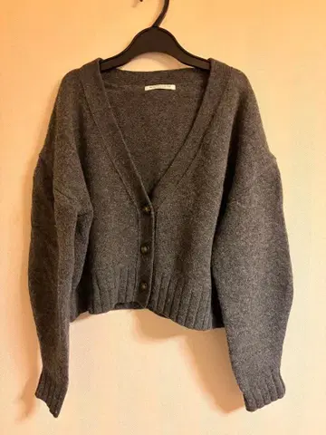 BEAUTY&YOUTH 다크 그레이 울 100% 가디건