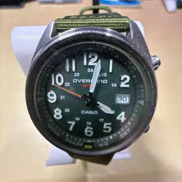 CASIO OVERLAND OVW-100BJ 그린 아날로그 시계