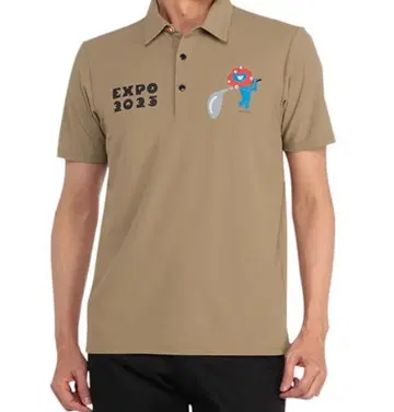 EXPO 2025 미야쿠미야쿠 피케 셔츠 M 베이지