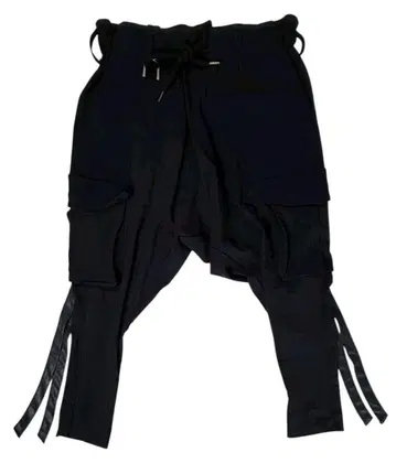 키류키류 사루엘 카고 팬츠 블랙 M