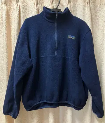 L.L.Bean 미국제 플리스 하프 지퍼 네이비