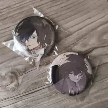 문호 스트레이독스 다자이 오사무 캔뱃지 2개 직경 약 5.5cm