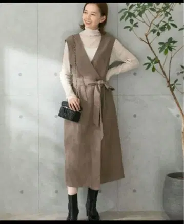 어반리서치 로쏘 3way 베스트 원피스 오버롤 스커트 베스트