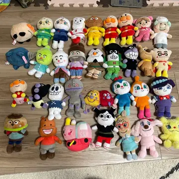 호빵맨 캐릭터 봉제 인형 세트 33체+1체