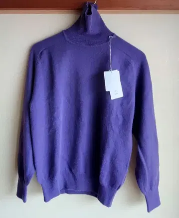 후키모리 남성용 터틀넥 스웨터 SS 사이즈 그레이프