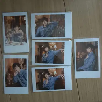 노래하는 찻집 조니 폴라로이드풍 트레이딩 카드 이시이 타카히데 6점