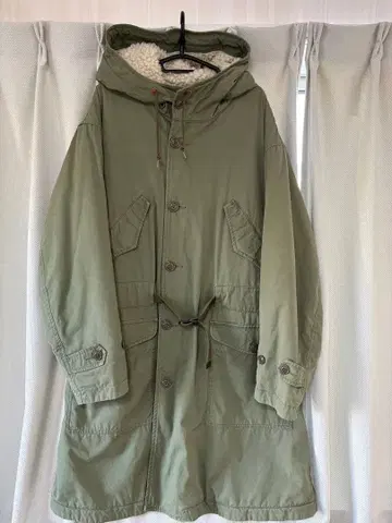 ALPHA INDUSTRIES 밀리터리 보아 코트 새상품급