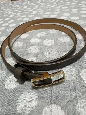 THE SUIT COMPANY destyle 그레이 브라운 가죽 벨트